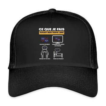 Picardy in free time - Trucker Cap - black/black - Front