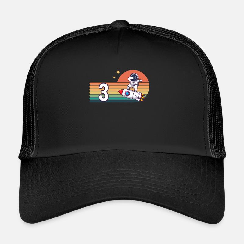 Vintage Rocket Astronaut 3 Years Dab 3. Trucker Cap