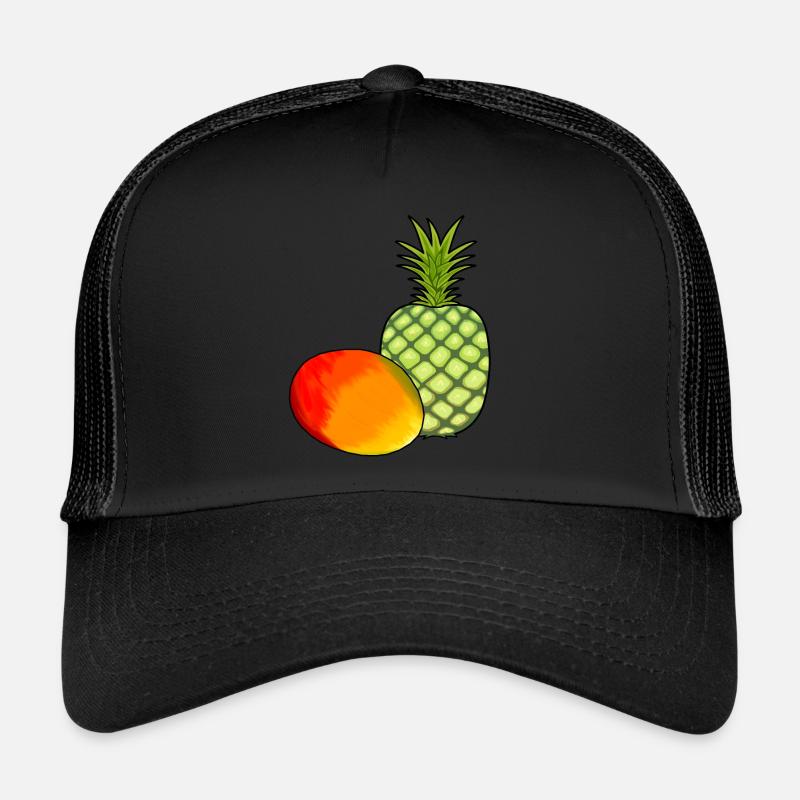 Mango, Fruit, Fruits, Pineapple, Vegetarian, Food Trucker Cap