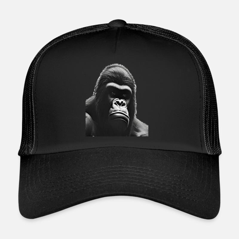 Silverback Gorilla - Trucker Cap - black/black