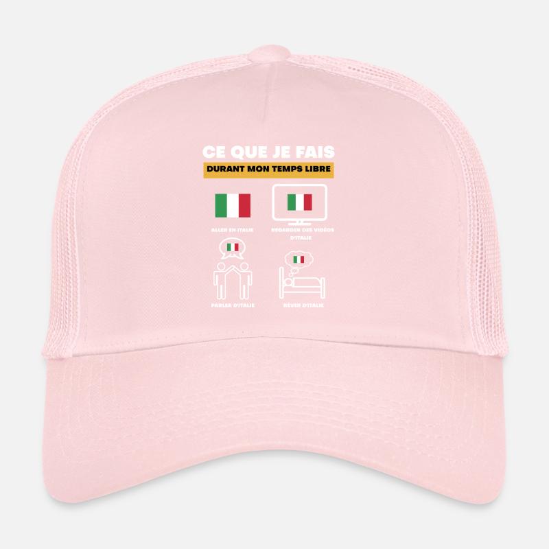 Italy Flag in free time Trucker Cap