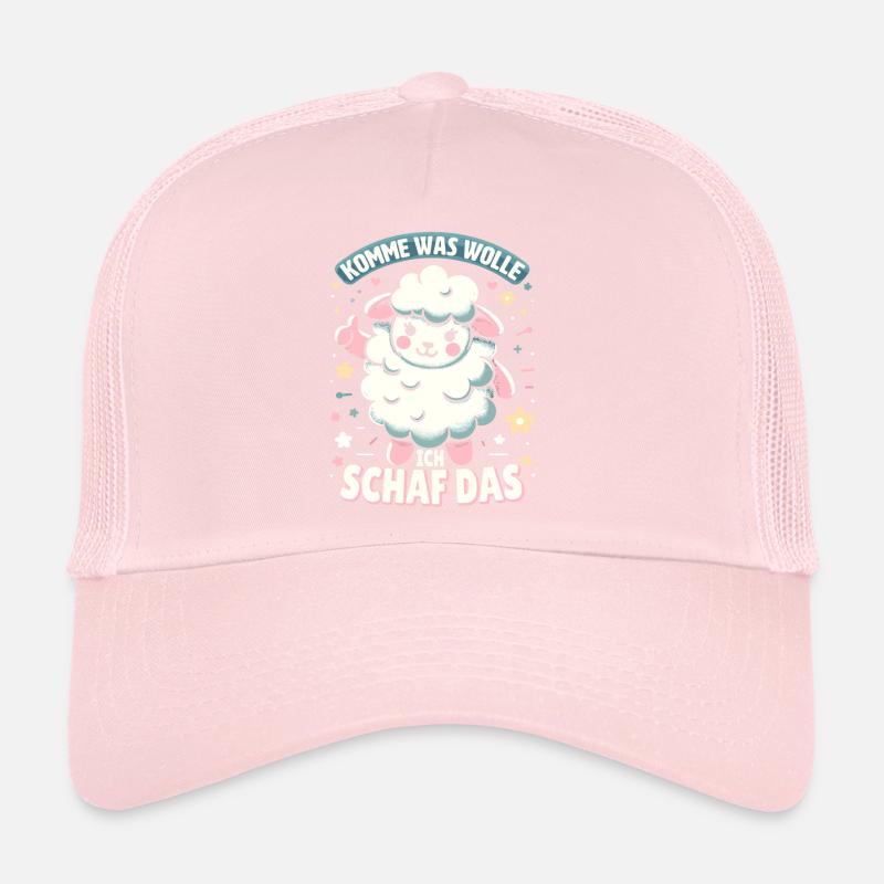 Schaf Motivation Prüfung Glück Spruch Geschenk Trucker Cap