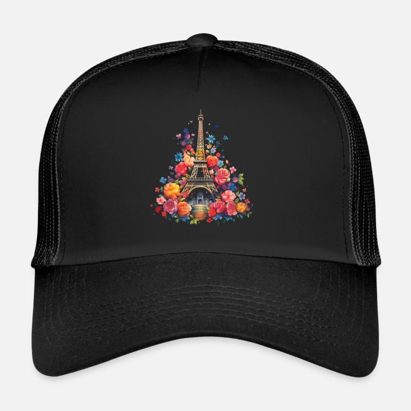 Paris Frankreich Eiffelturm Souvenir Trucker Cap