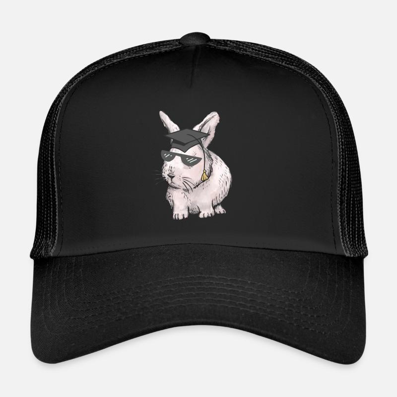 Scholar Rabbit Teacher Professions Studies Abi Graduation Trucker Cap