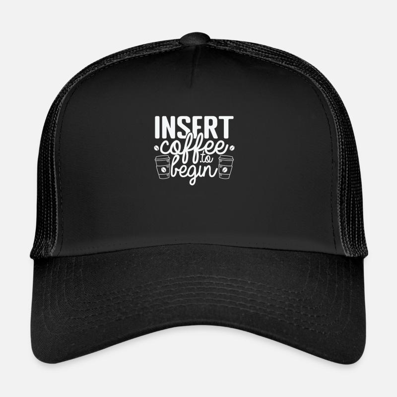 Insert Coffee to begin Koffein Aroma Trucker Cap