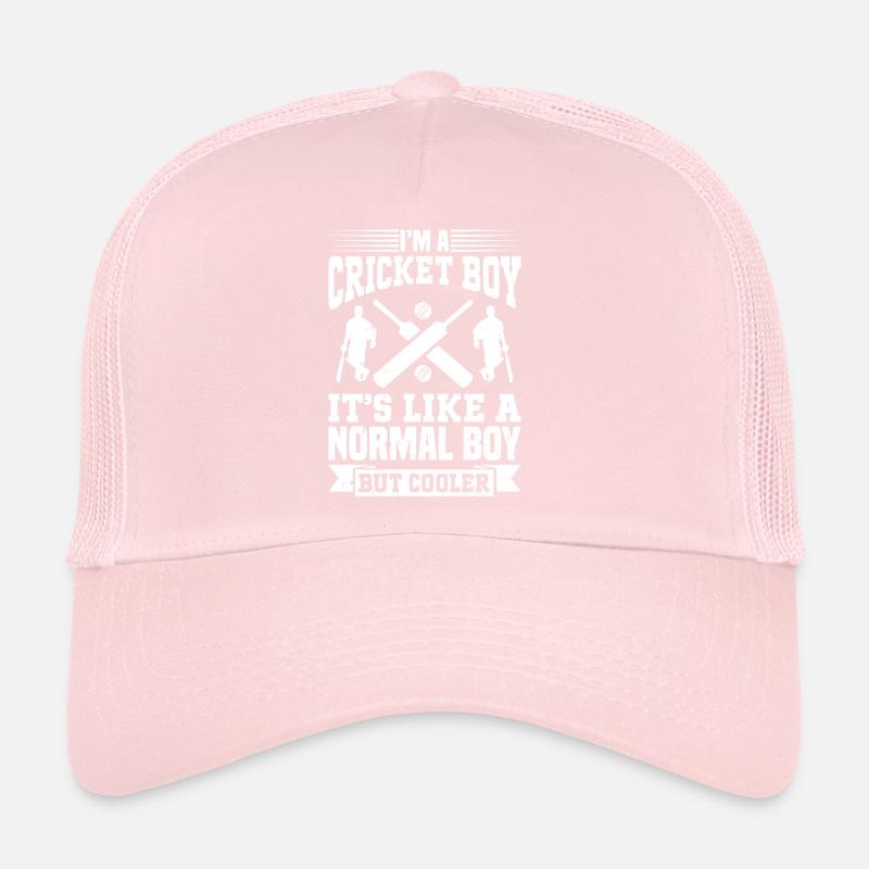 Cricket Player Boy - I'm A Cricket Boy Trucker Cap
