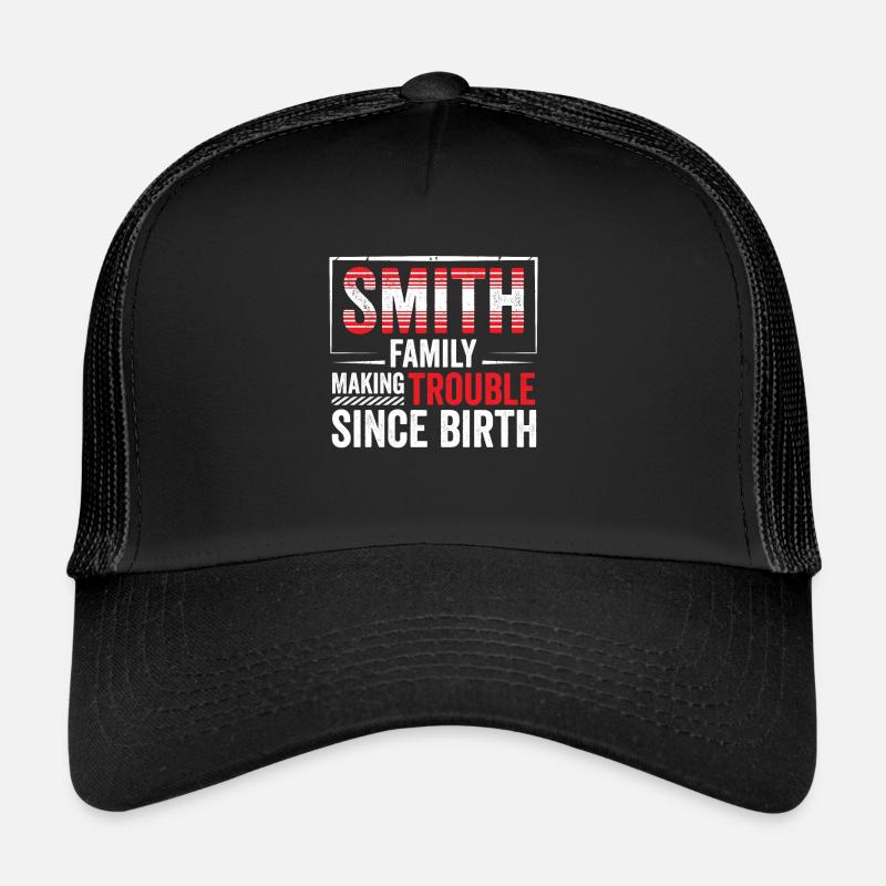 Idée cadeau de l’équipe de la famille de naissance Smith Casquette trucker 
