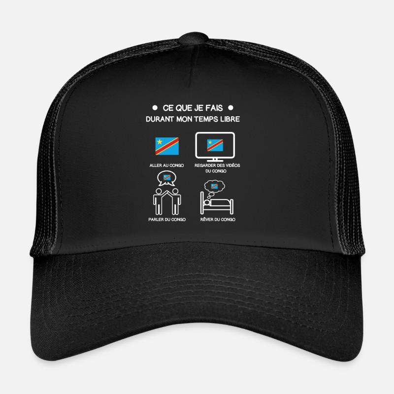 Geschenk Kongo Kinshasa kostenlose Zeitreise Trucker Cap