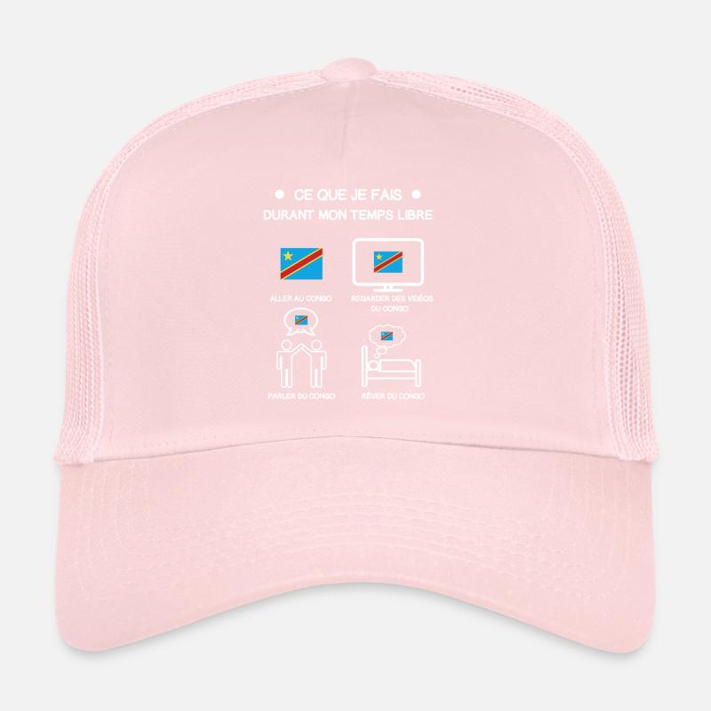 Geschenk Kongo Kinshasa kostenlose Zeitreise Trucker Cap