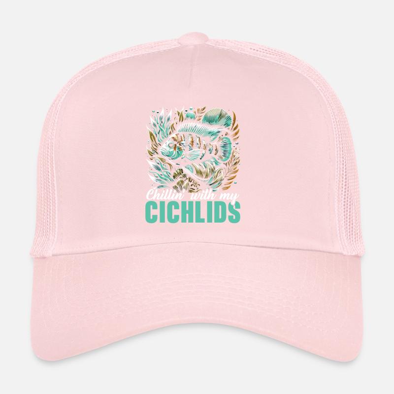 Cichlid Fish Lover Aquarium d’aquariophilie d’eau douce Casquette trucker 
