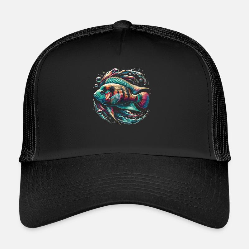 Cichlid Fish Lover Freshwater Fishkeeping Aquarium Trucker Cap