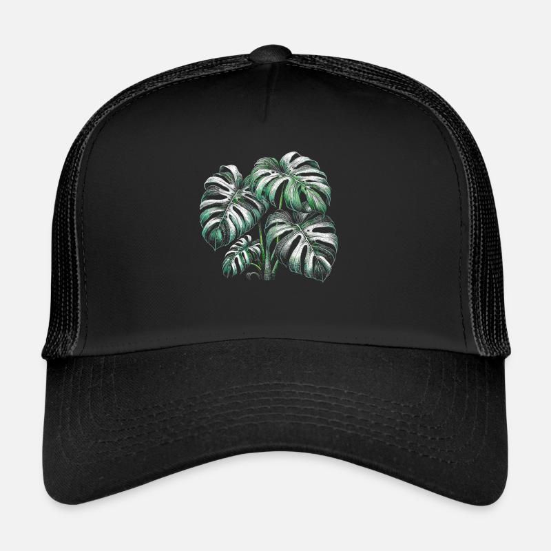 Monstera panaché Casquette trucker 