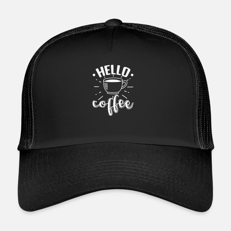 Bonjour Café Caféine Café Arôme Casquette trucker 