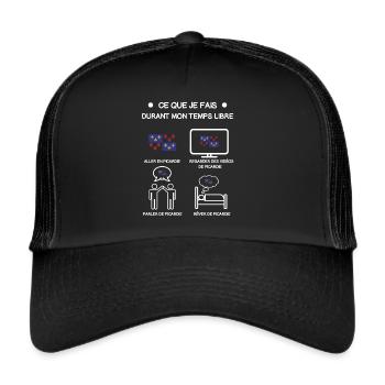 Picardy gift free time travel - Trucker Cap - black/black - Front
