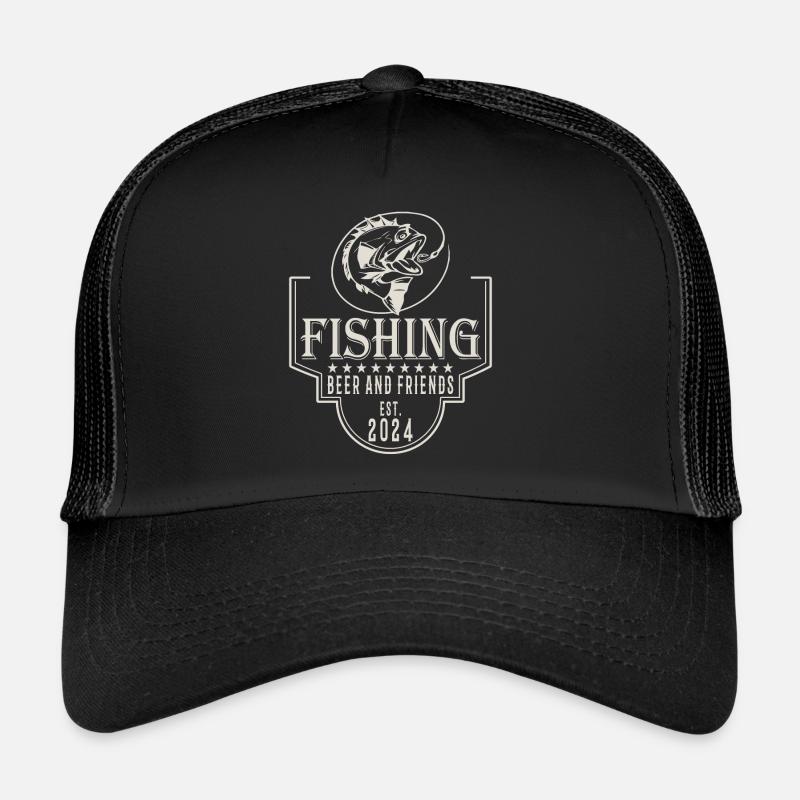 Pêche Bière Et Amis Pêche Pêche Dictons De Pêche Casquette trucker 
