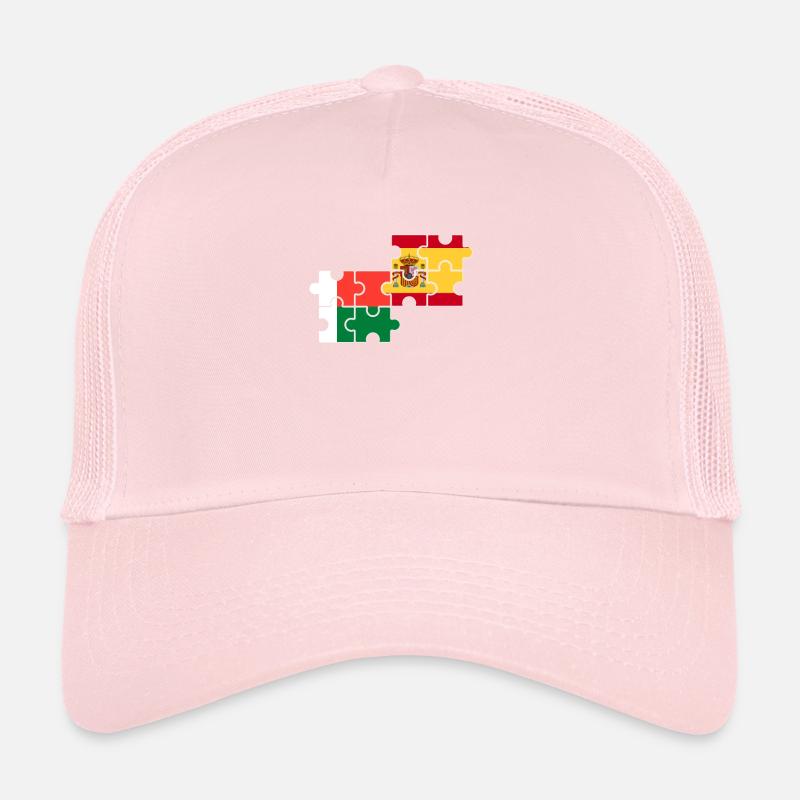 Madagascar Espagne Drapeau Espagnol Malgache Casquette trucker 