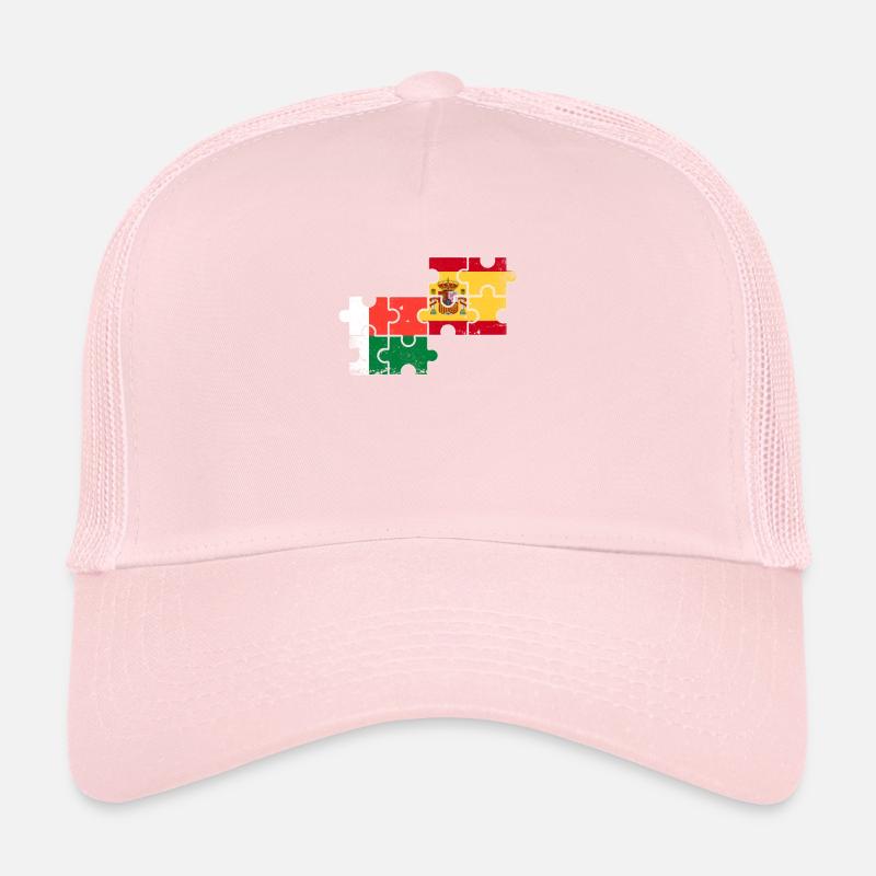 Madagascar Espagne Vintage Drapeau Malgache Casquette trucker 