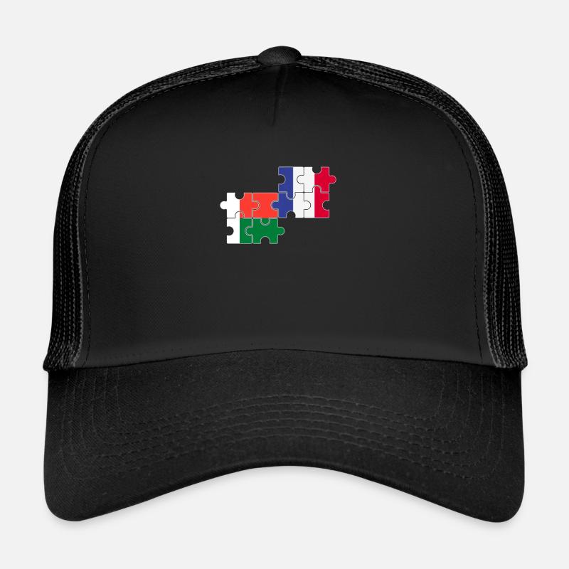Madagascar France Drapeau Malgache Casquette trucker 