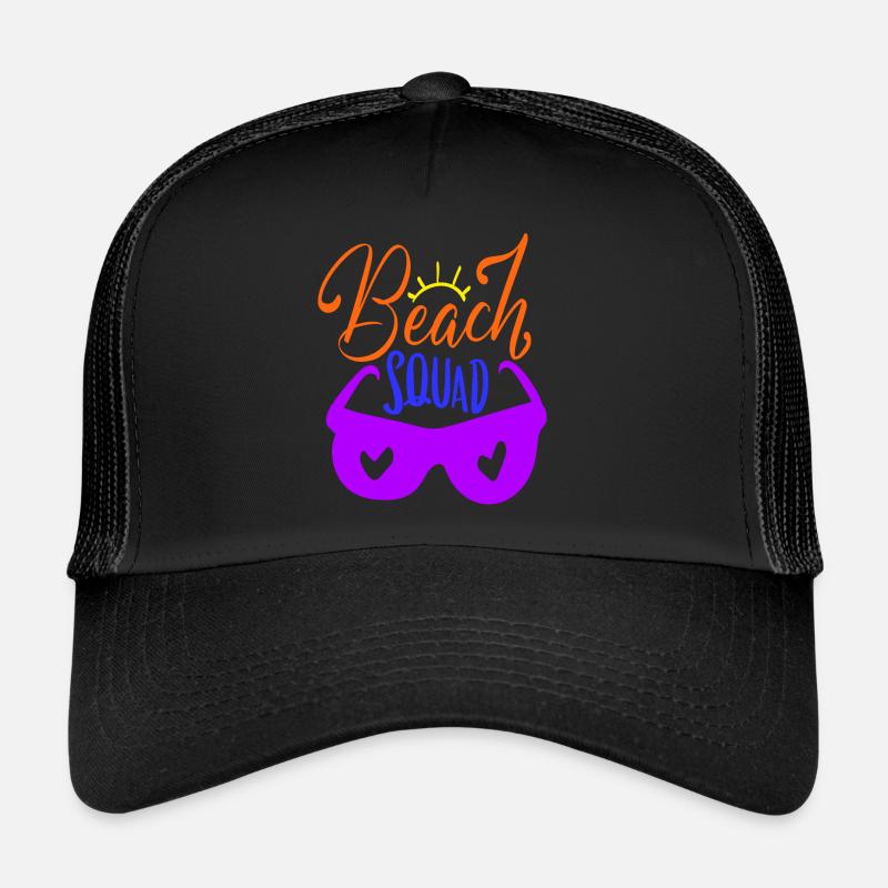 Beach Squad - Trucker Cap - black/black