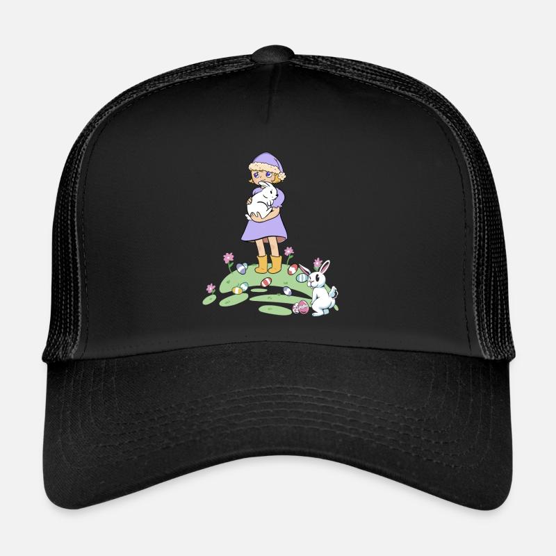 Easter Easter Bunny Kids Rabbit Easter Eggs Eggs Trucker Cap