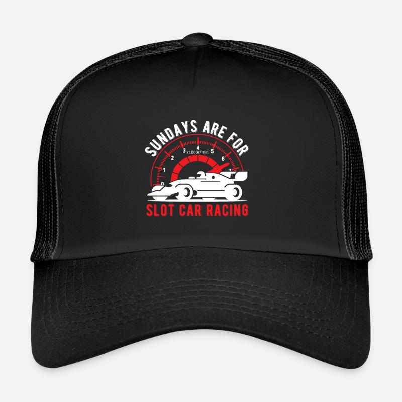 Les dimanches sont pour les voitures de course de voitures de course de machines à sous Casquette trucker 