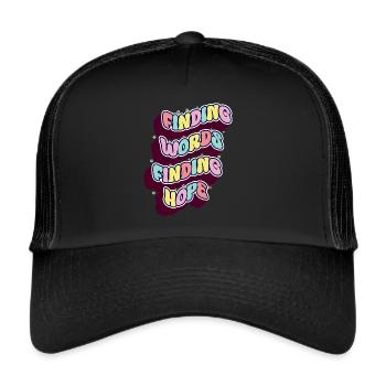 Groovy Speech Language Pathologist SLP - Trucker Cap - black/black - Front