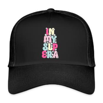 Groovy Speech Language Pathologist SLP - Trucker Cap - black/black - Front
