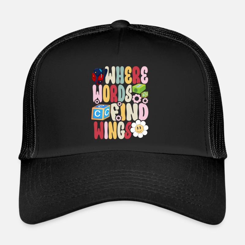 Groovy Speech Language Pathologist SLP Trucker Cap