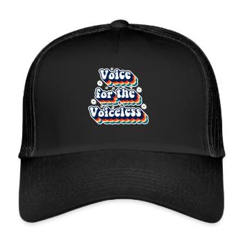Groovy Speech Language Pathologist SLP - Trucker Cap - black/black - Front