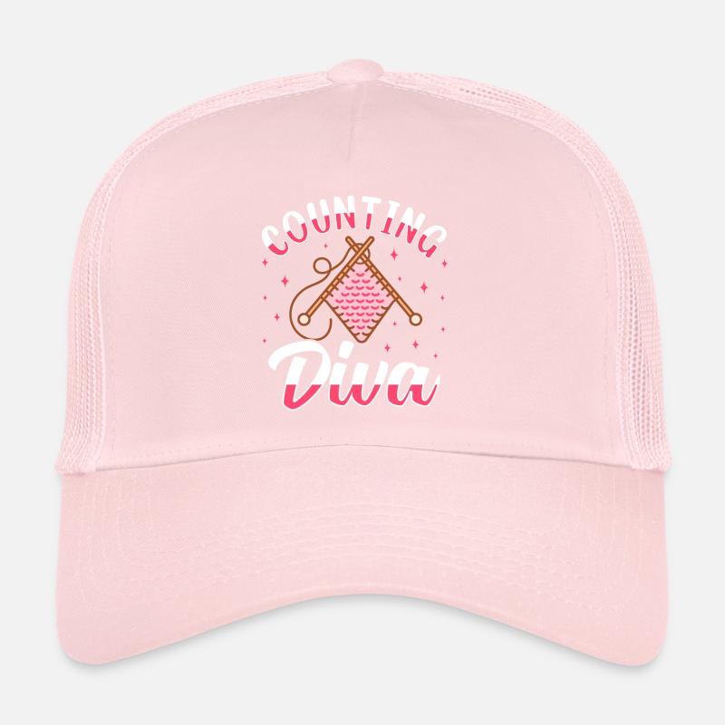 Crochet Lover Funny Loop & Hook Design Trucker Cap