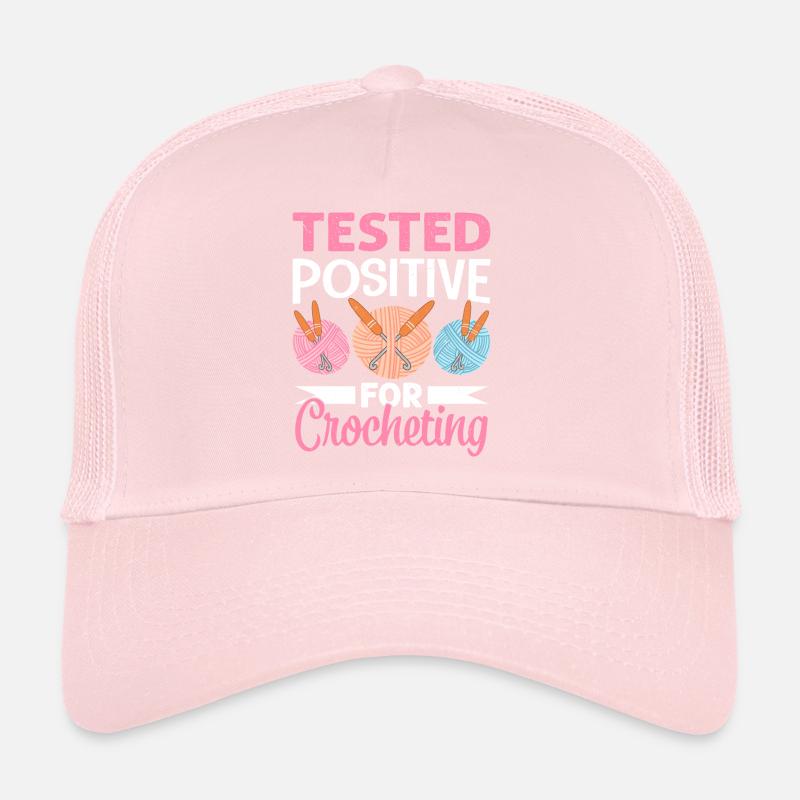 Crochet Lover Funny Loop & Hook Design Trucker Cap