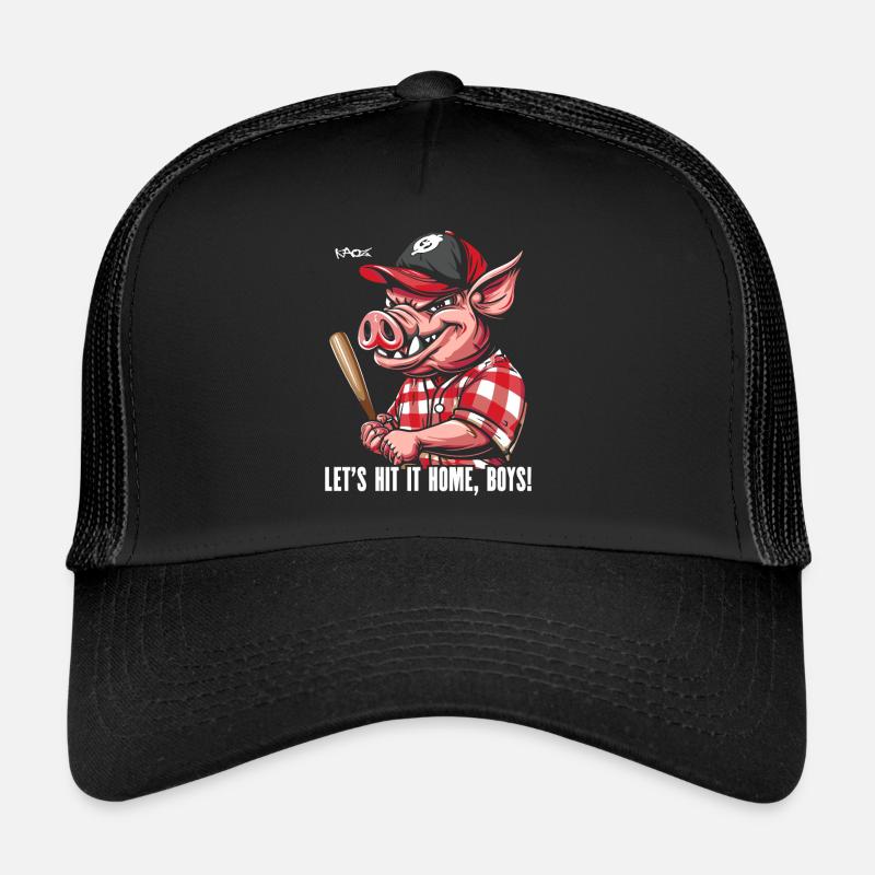 Hit it Home, Homeboys - Cochon de baseball Casquette trucker 