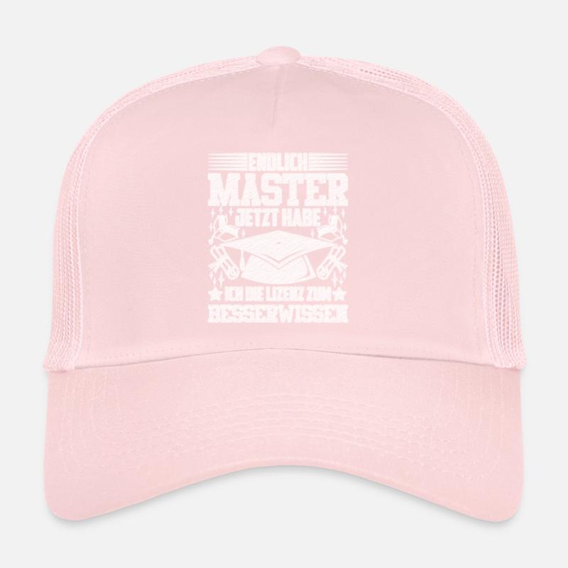 Endlich Master Habe die Lizenz zum Besserwissen Trucker Cap