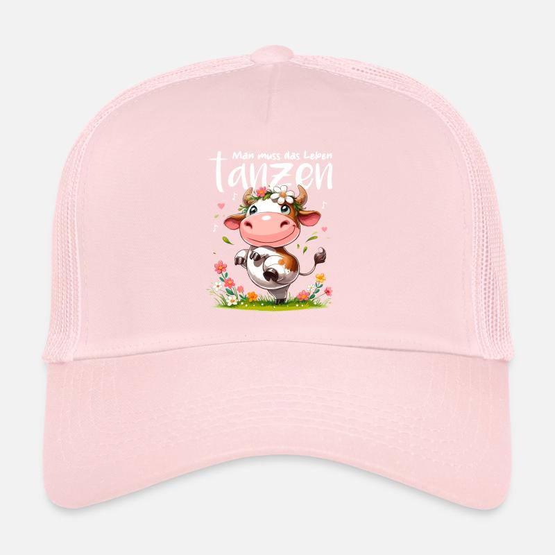 Vache Danse Danse Joie de vivre Musique Optimisme Fun Casquette trucker 