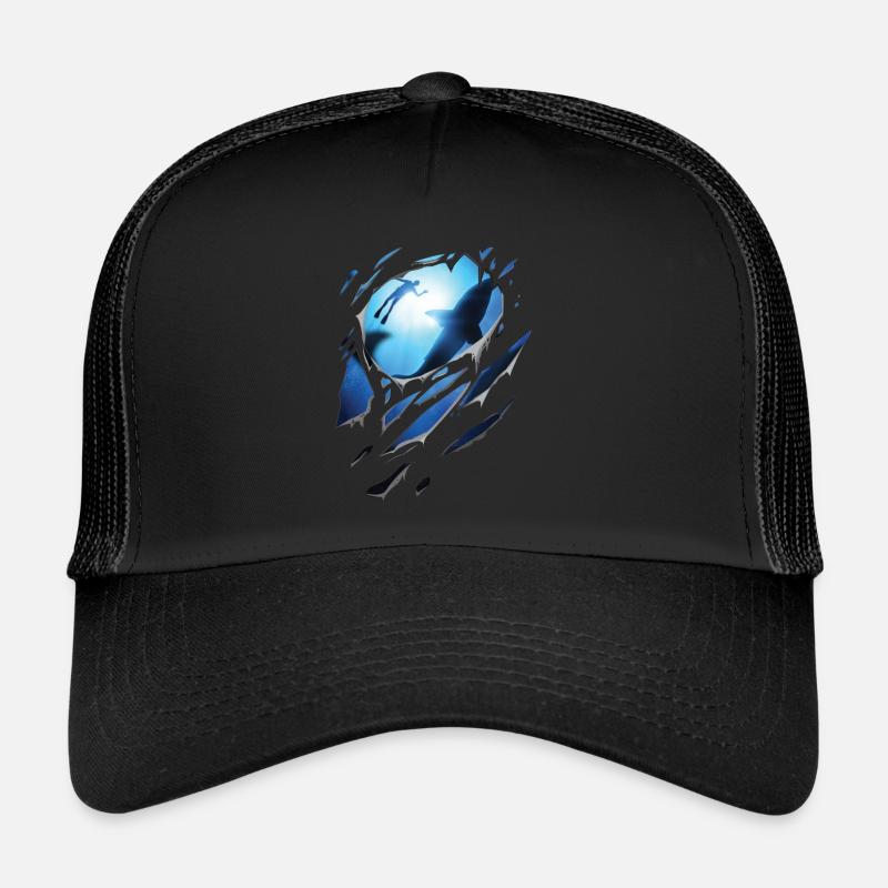 Déchiré plongée requin cadeau fissures Casquette trucker 