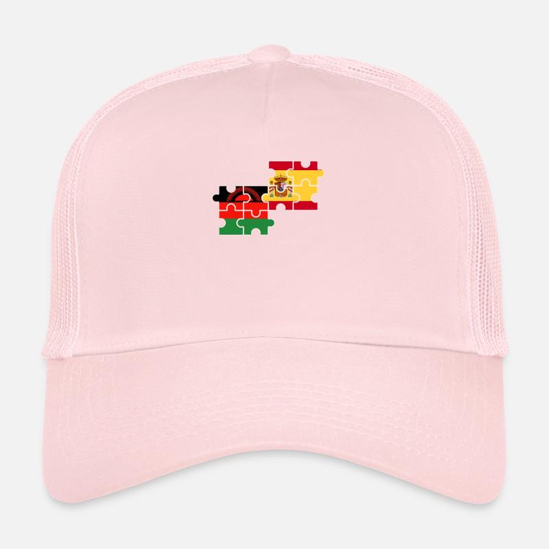 Malawi Espagne Drapeau Espagnol Malawien Casquette trucker 
