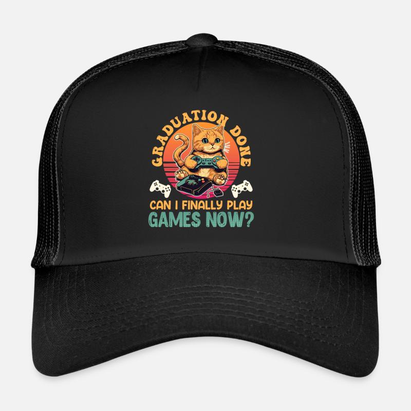Abiturient Graduation Done Can I Play Games Now? Trucker Cap