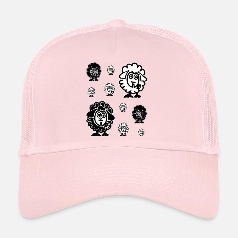 White Sheep and Black Sheep Herd Trucker Cap