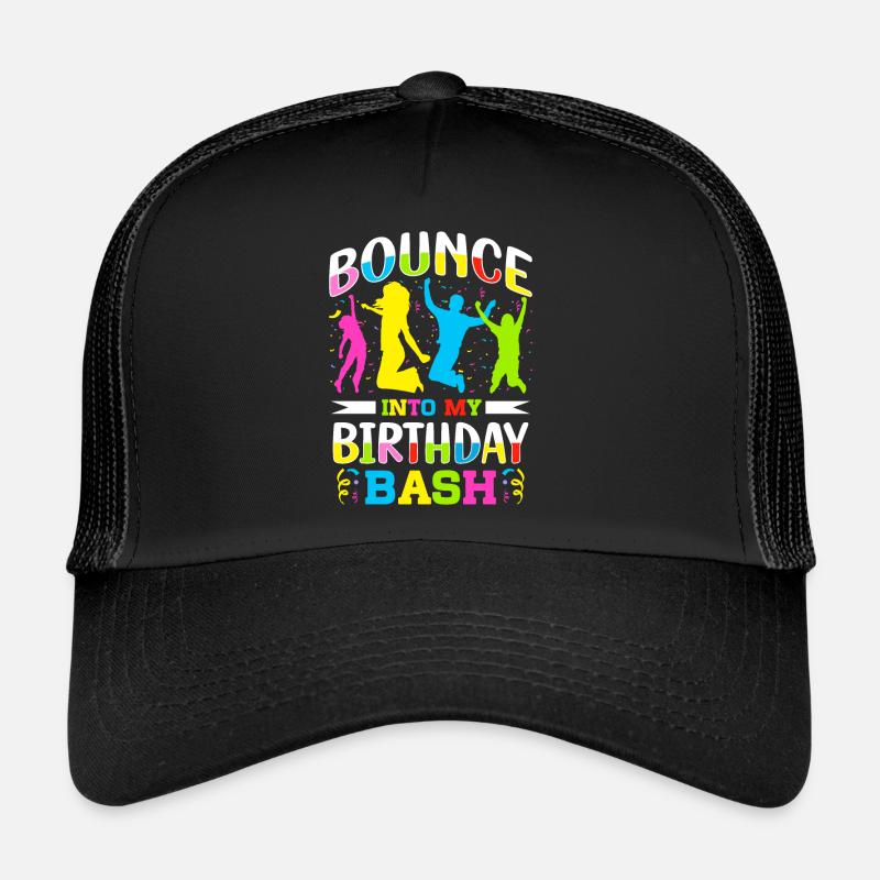 Fête d’anniversaire trampoline Casquette trucker 