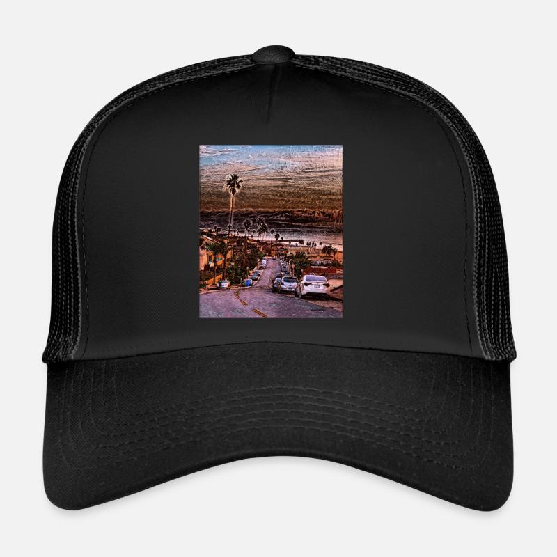 Manhattan Beach, USA Trucker Cap