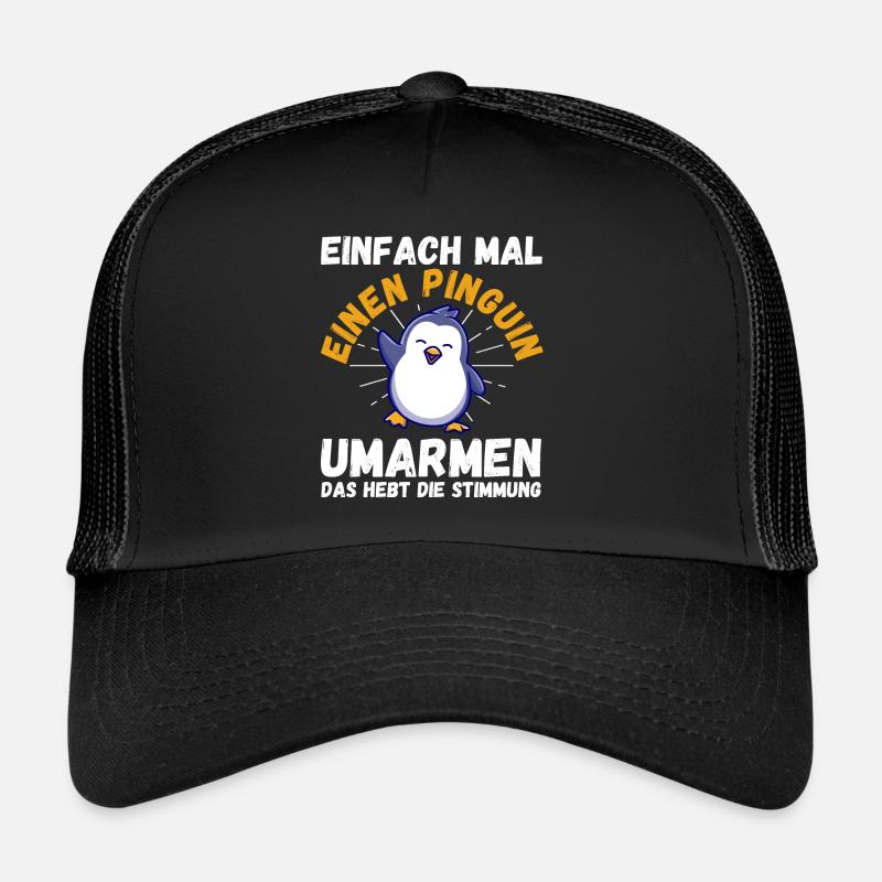 Süße Pinguin - Trucker Cap - Schwarz/Schwarz