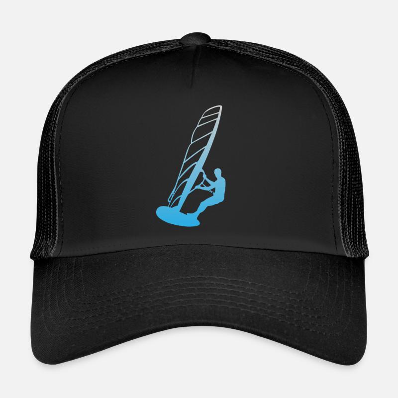 Silhouette de surfeur - Mer et vent Casquette trucker 