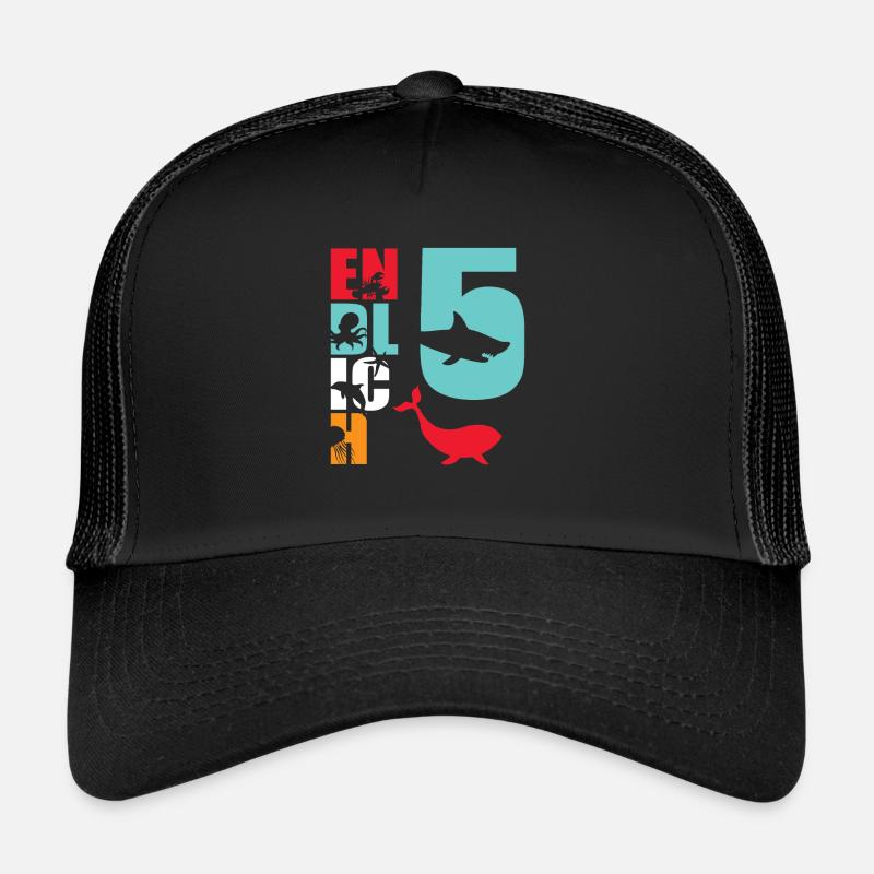 Endlich 5 Hai Fisch Trucker Cap