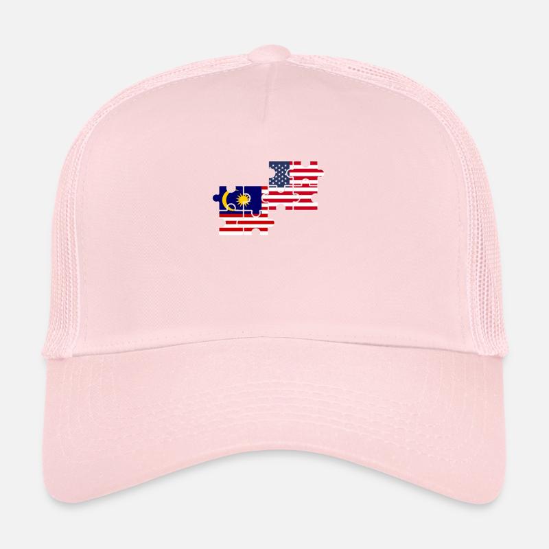 Malaisie, Etats-Unis, Drapeau, Américain, Malaisien Casquette trucker 