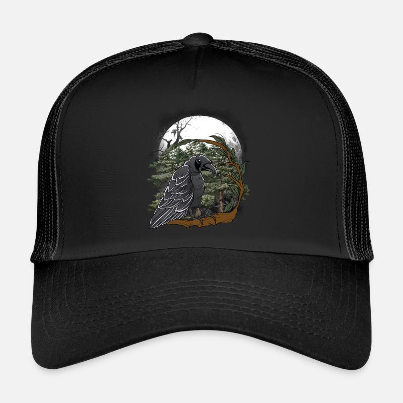 Forest Dweller, Raven, Crows, Bird, Fairy Tale, Child Trucker Cap