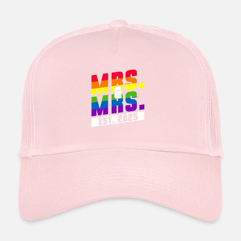Gay Pride Lesbisch 2025 Hochzeit Homo-Ehe Trucker Cap