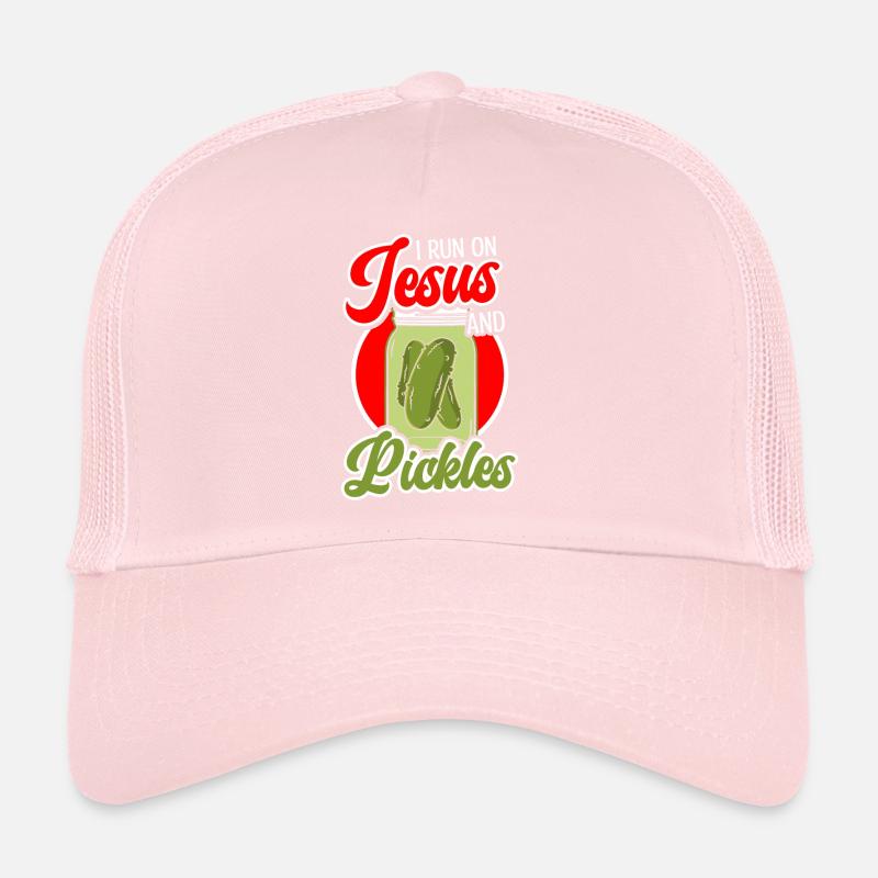 Cornichons et culture de légumes de cornichons Jésus Casquette trucker 