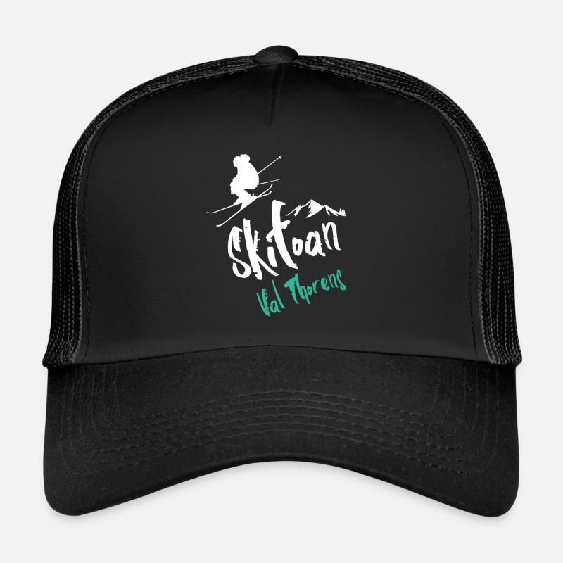 Ski Val Thorens - Casquette trucker  - noir/noir