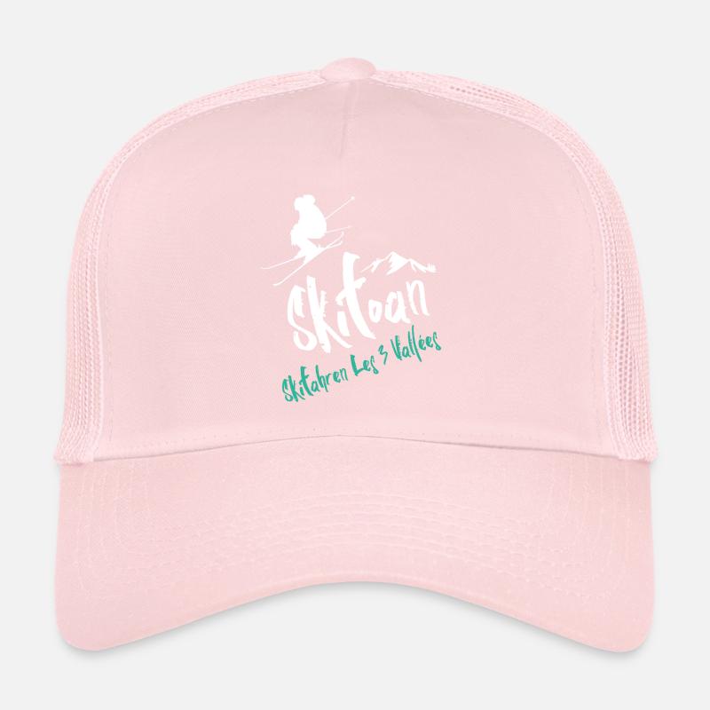 Skiing Les 3 Vallées Trucker Cap