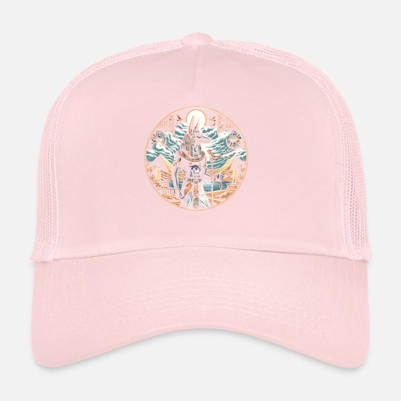 Anubis Egyptian Mythology Pyramid Ancient Egypt Trucker Cap